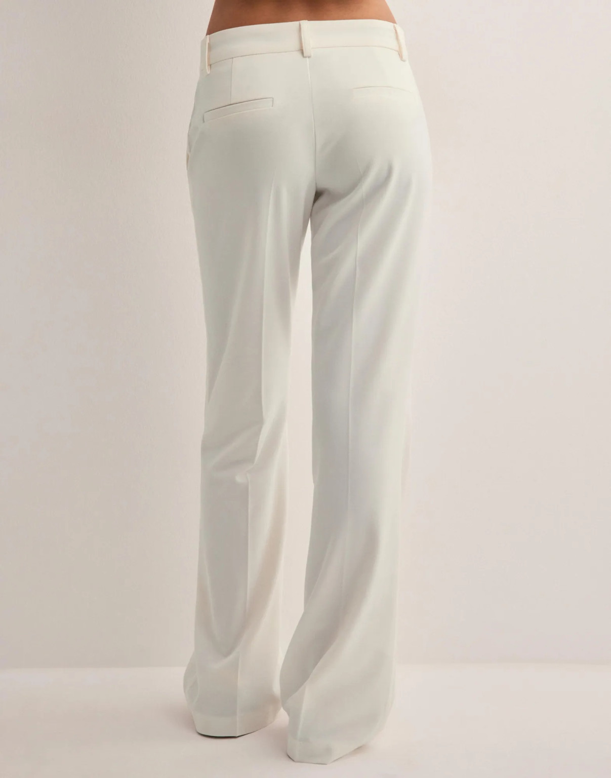 KREMOWE ELEGANCKIE SPODNIE 