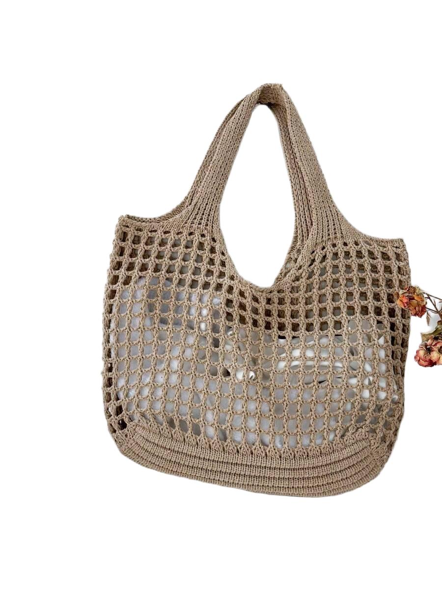 beżowa torebka shopper