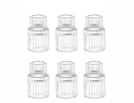 RYFLOWANY ŚWIECZNIK 6-PACK