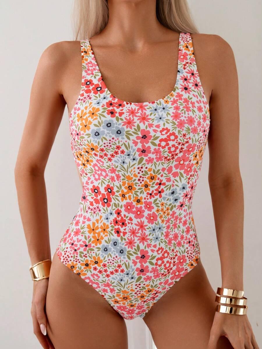 JEDNOCZĘŚCIOWY KOSTIUM KĄPIELOWY floral print