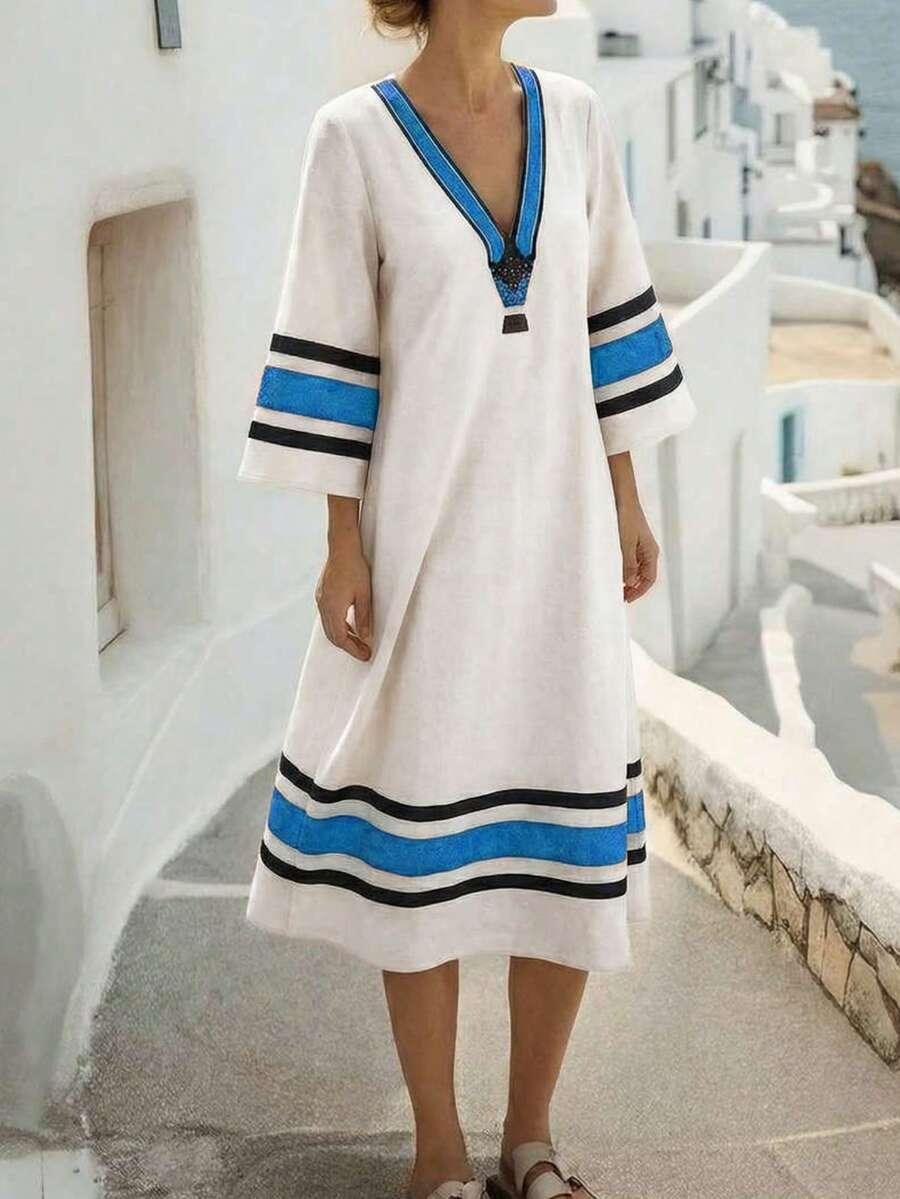 sukienka v neck