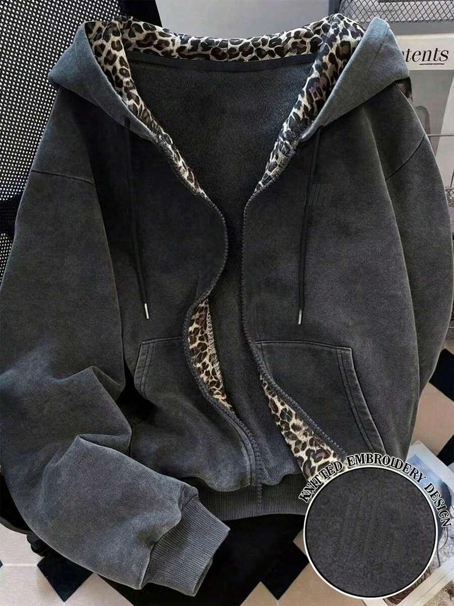 rozpinana bluza z kapturem