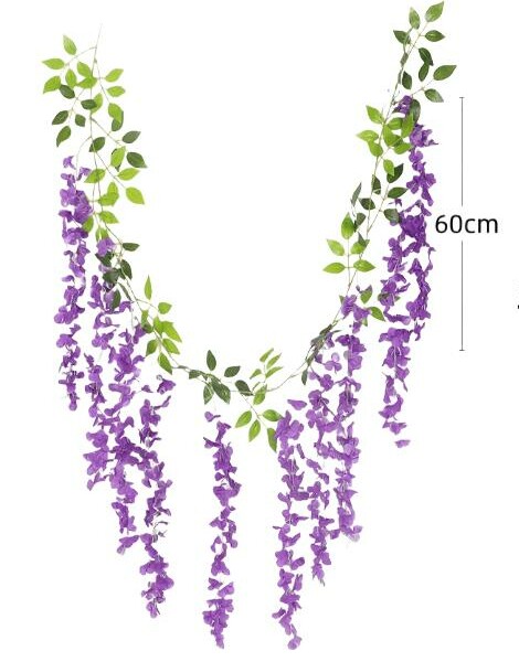 fioletowe sztuczne kwiaty