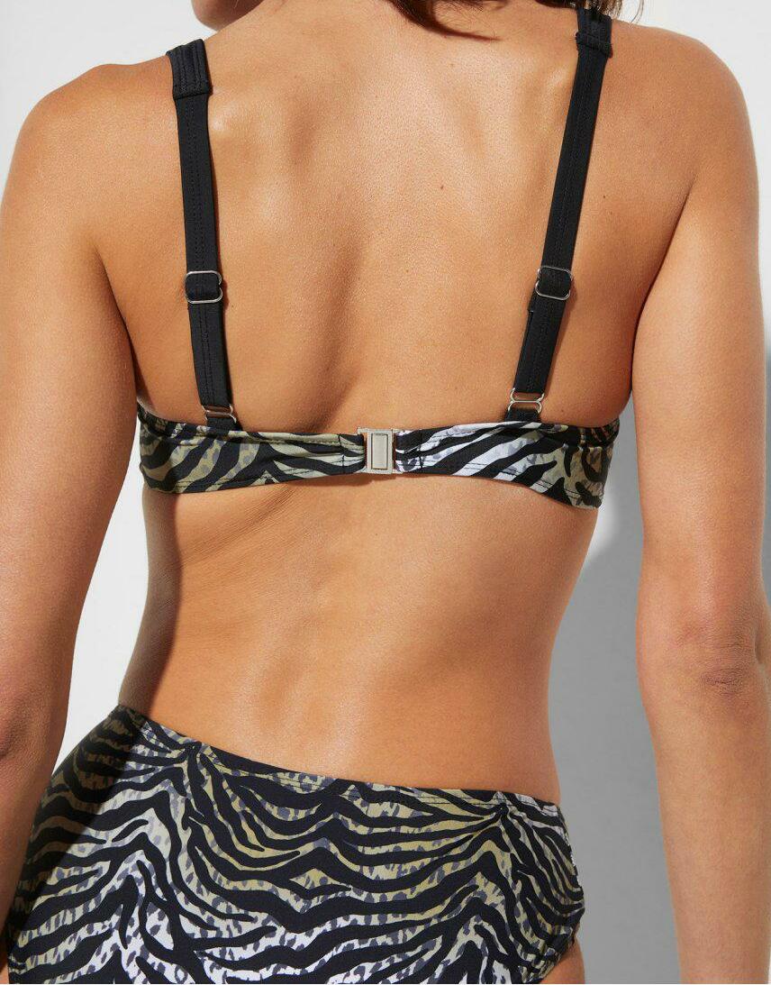 GÓRA OD BIKINI WZÓR ZEBRY