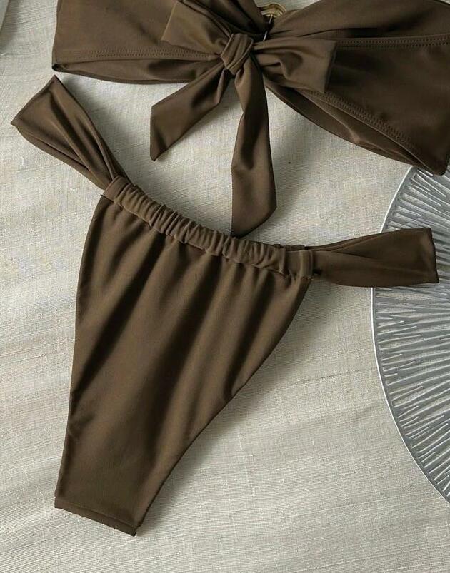 BRĄZOWY DÓŁ BIKINI 
