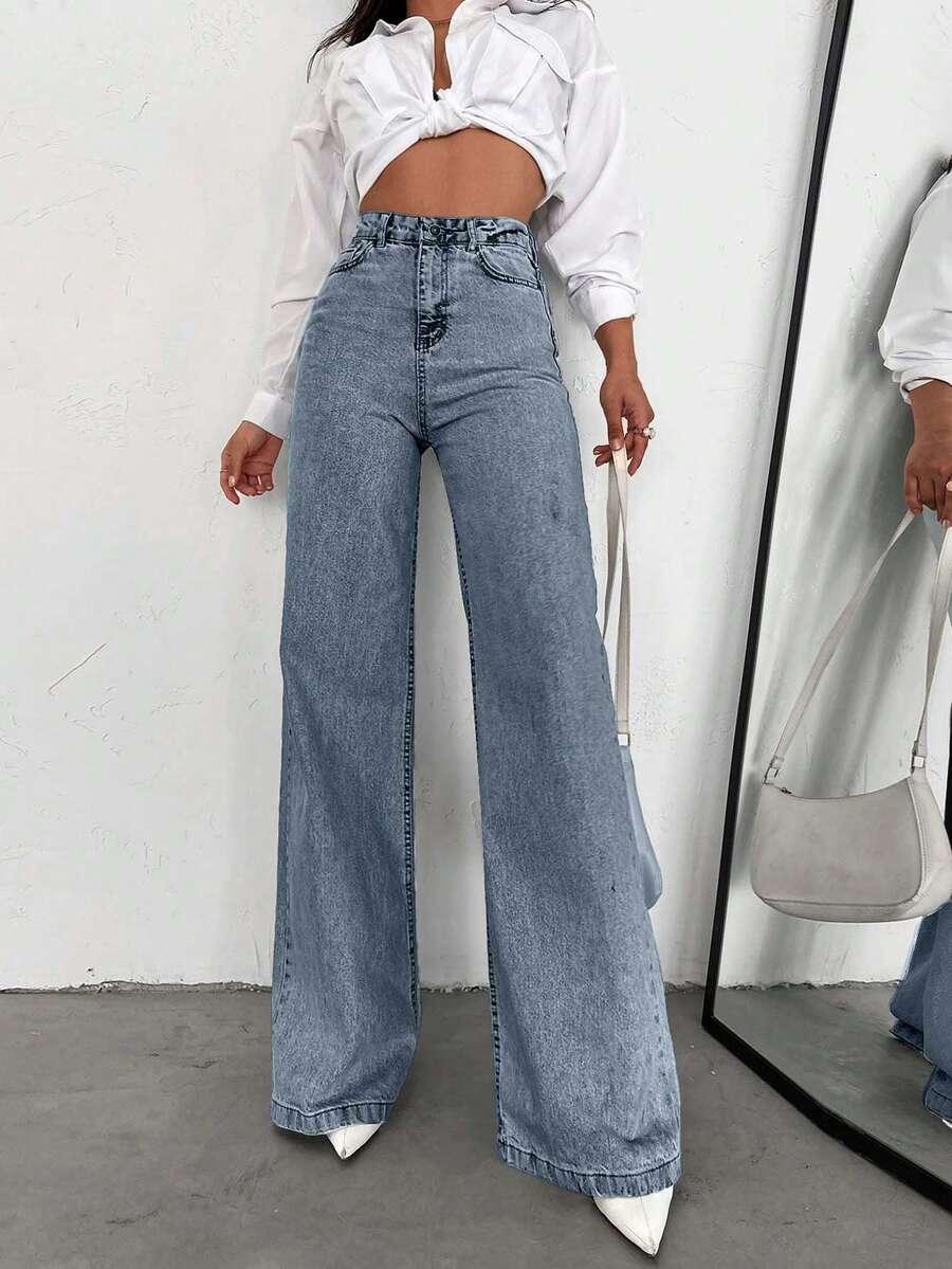 spodnie jeans prosta nogawka