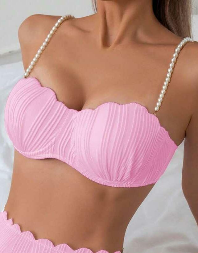 różowa góra od bikini