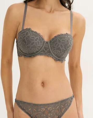 BIUSTONOSZ DAMSKI PLUS SIZE USZTYWNIANY ZAPIĘCIE Z TYŁU
