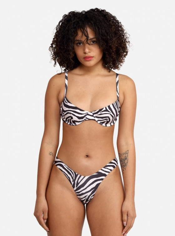 GÓRA OD BIKINI zebra print