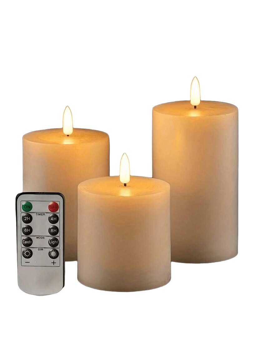 ŚWIECE sztuczny płomień 3-pack