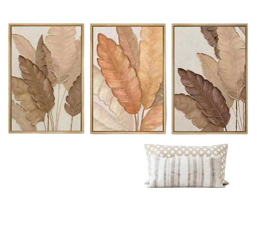 beżowy plakat 3-pack