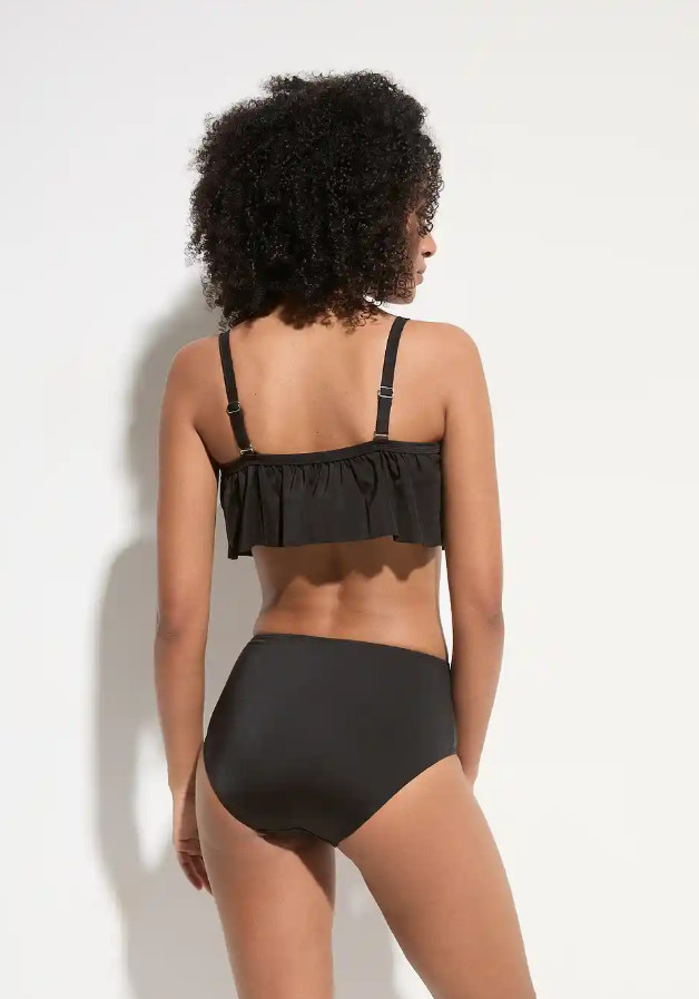 CZARNY DÓŁ OD BIKINI WYSOKI STAN
