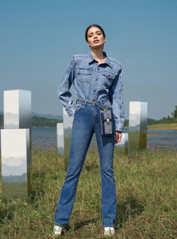 SPODNIE JEANS PROSTA NOGAWKA