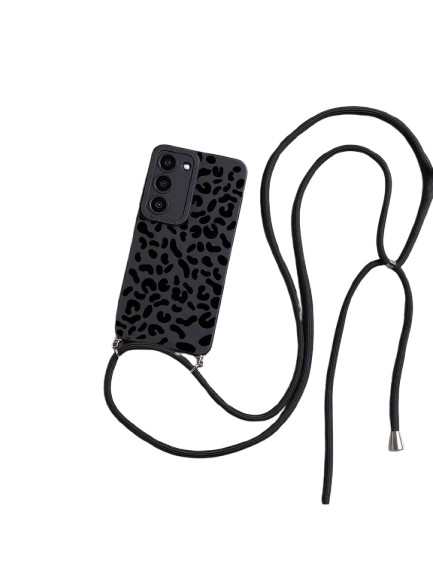 CZARNE ETUI NA TELEFON SMYCZ iphone 15