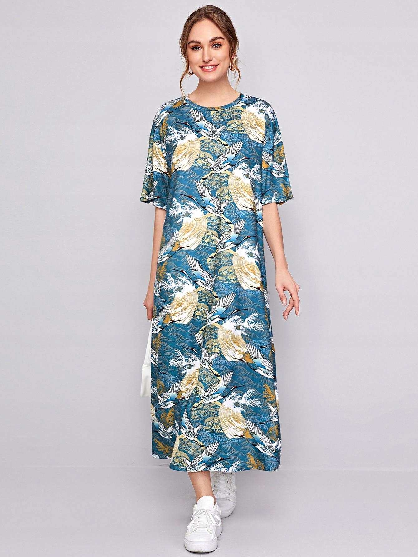 maxi sukienka print