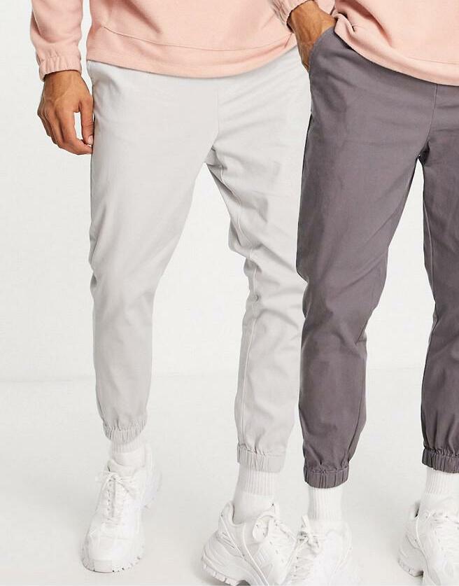 szare spodnie casual