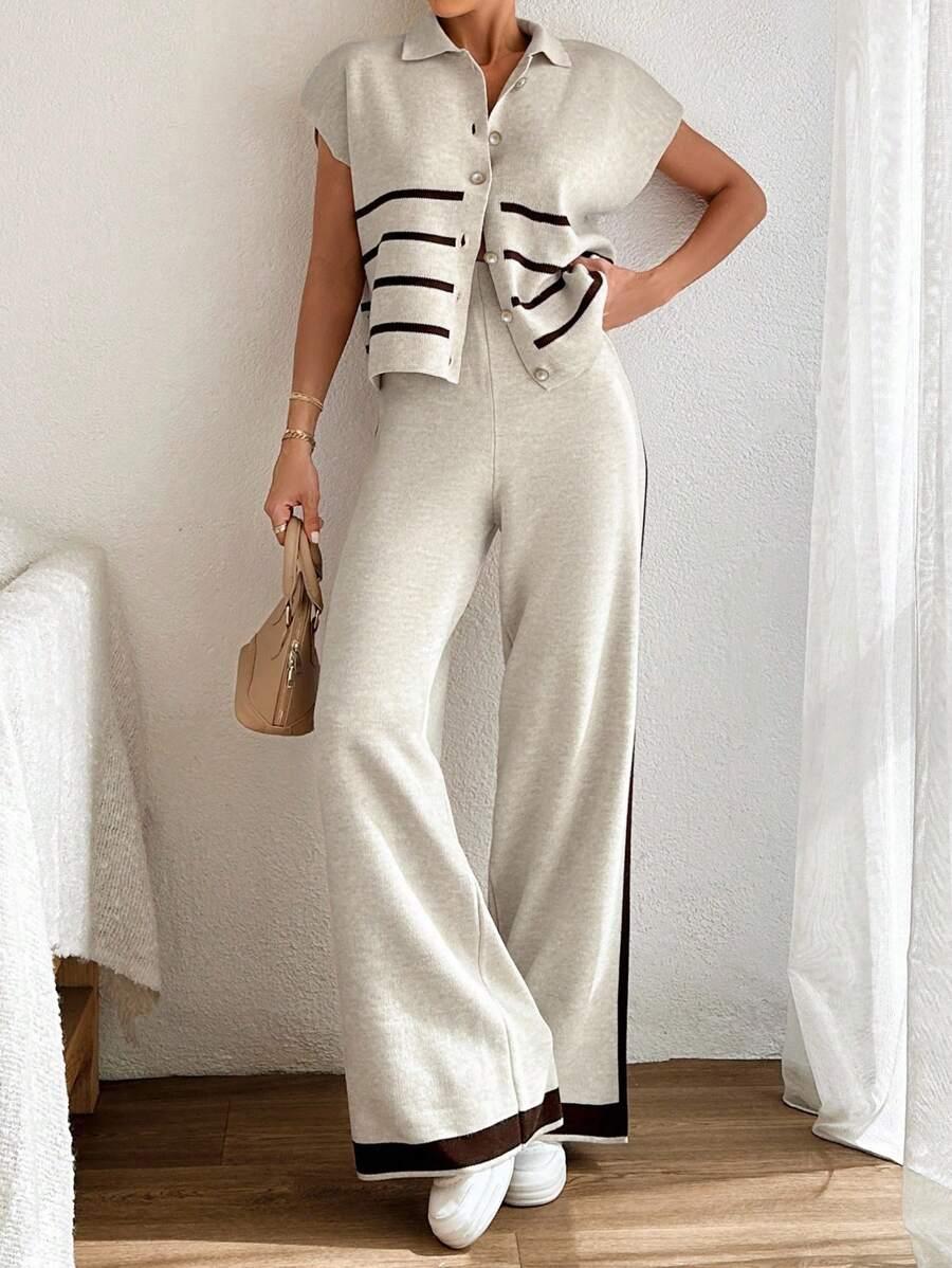 sweter spodnie komplet