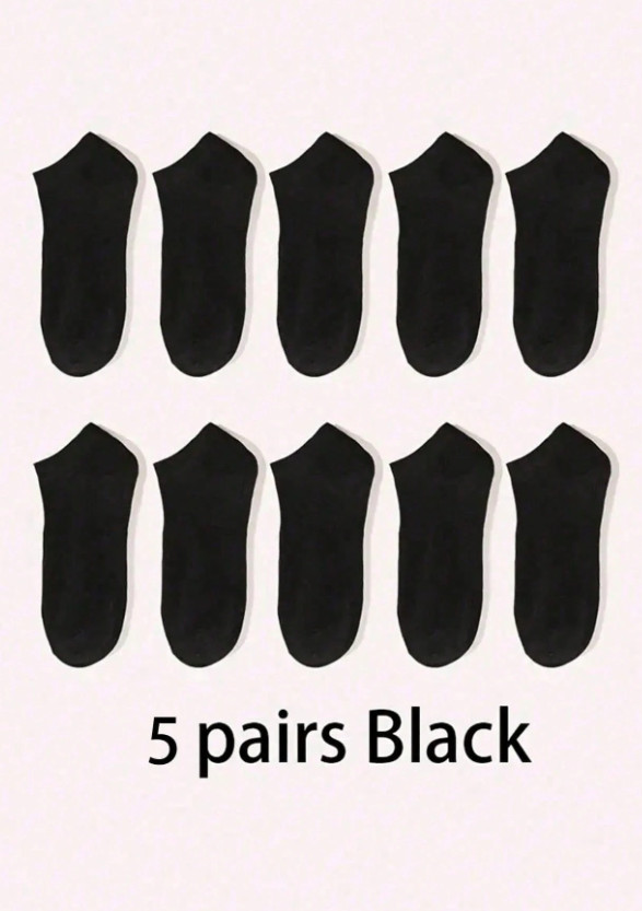 CZARNE SKARPETKI STOPKI 5-PACK