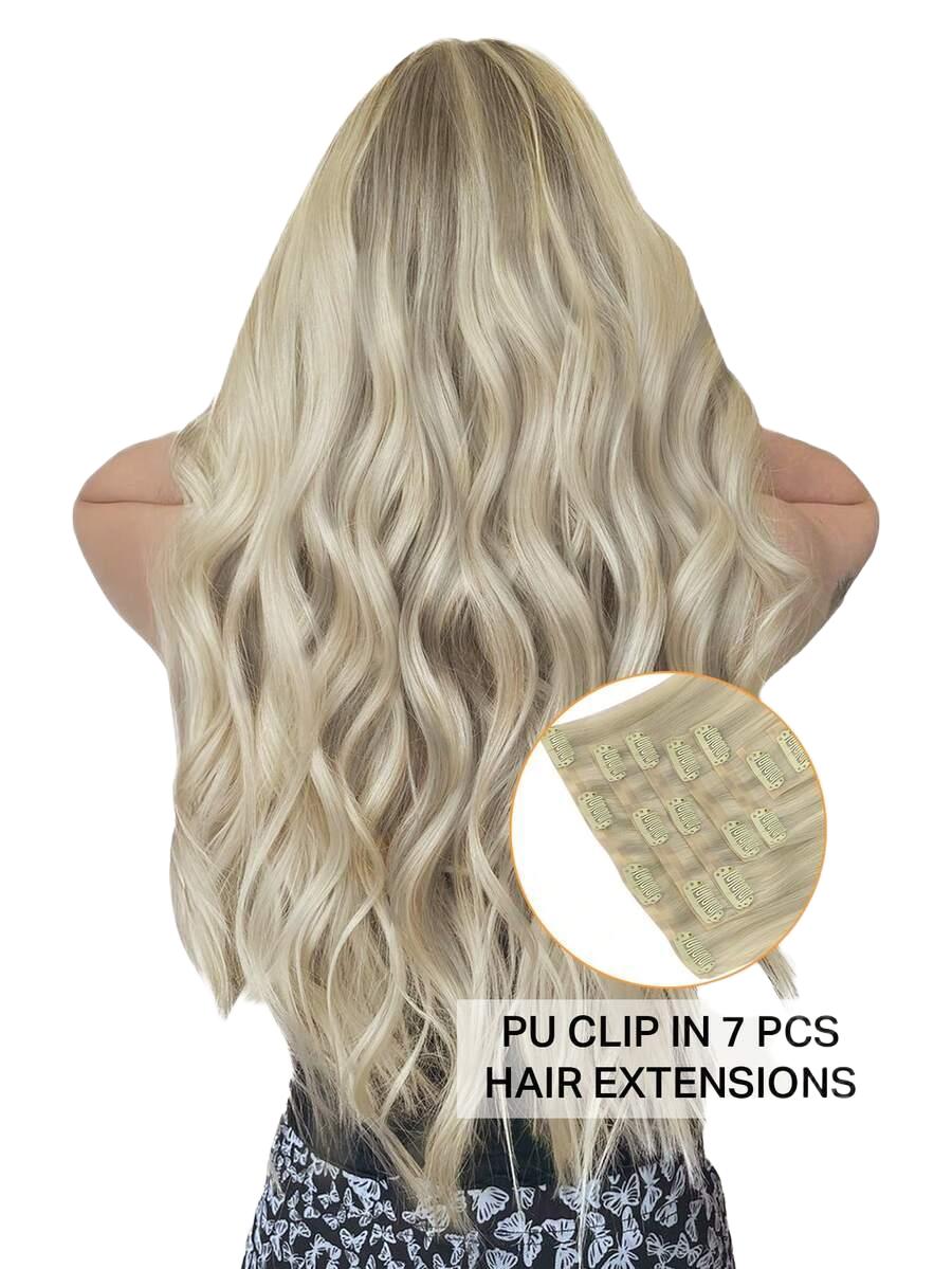 BLOND WŁOSY KLIPSY 