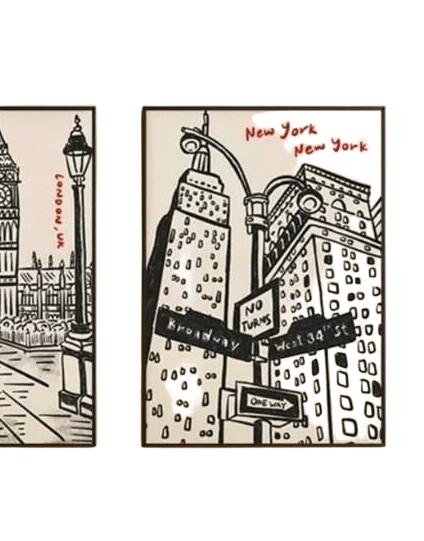 plakat bez ramy new york 