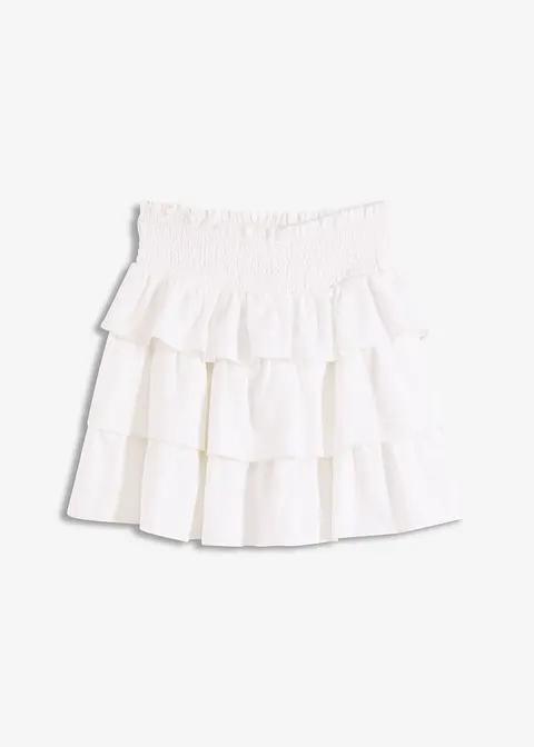 SPÓDNICA MINI Z FALBANAMI