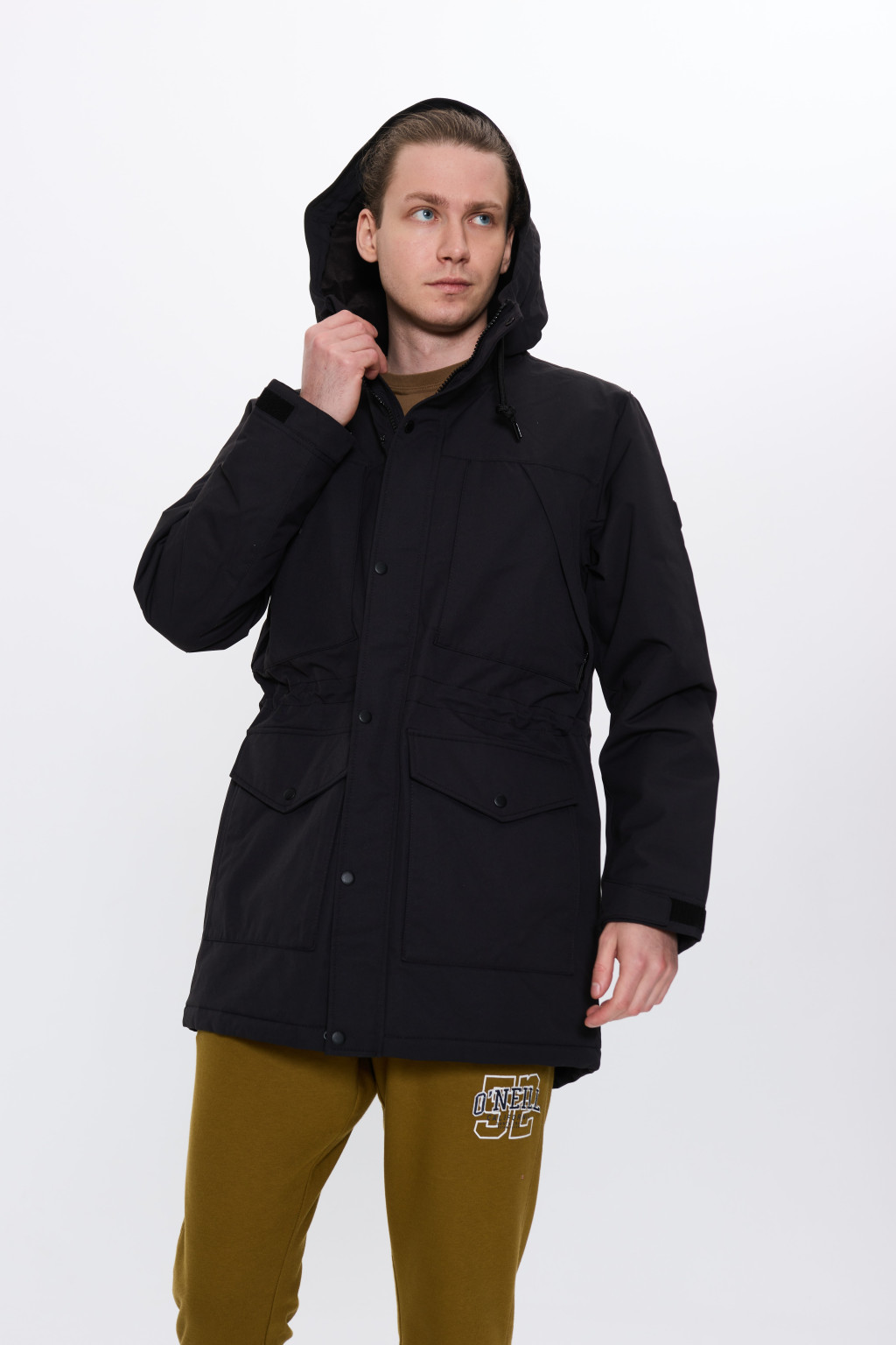 CZARNA KURTKA PARKA 2500018-19010