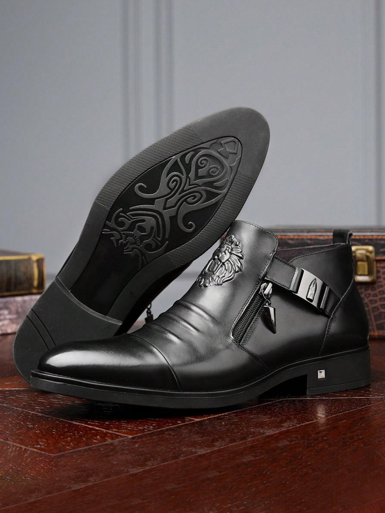 CZARNE BUTY IMITACJA SKÓRY