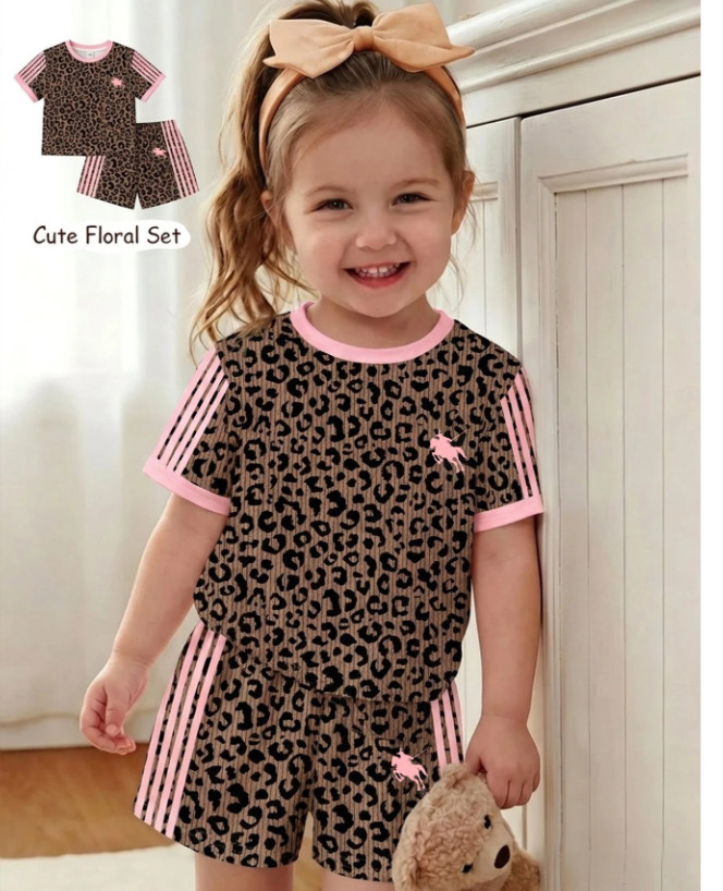 koszulka spodenki komplet animal print