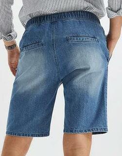 BERMUDY JEANSOWE Z PRZETARCIAMI 