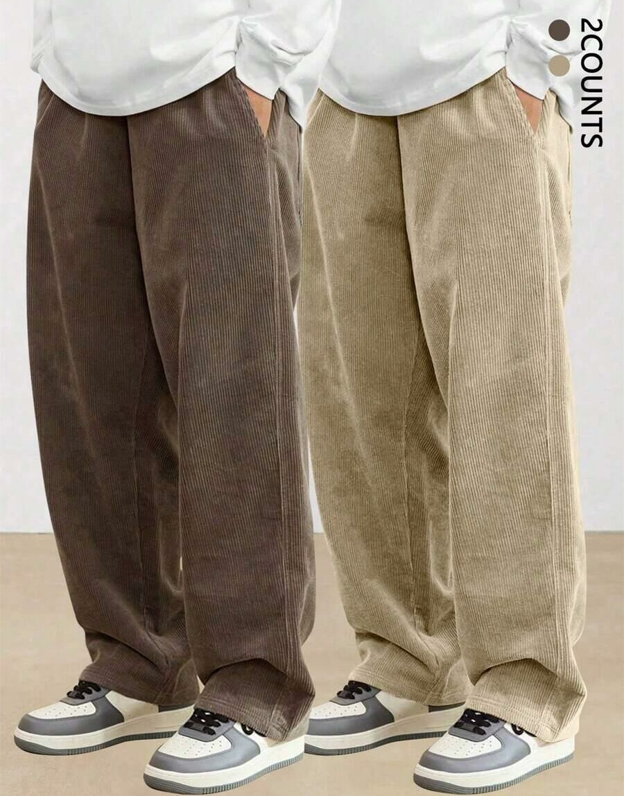 SPODNIE SZTRUKS 2-PACK