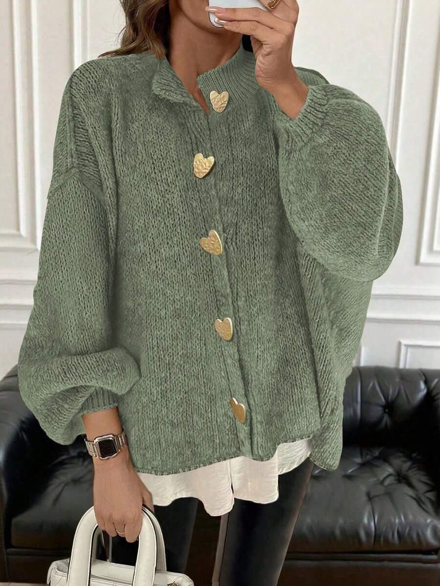 zielony rozpinany sweter