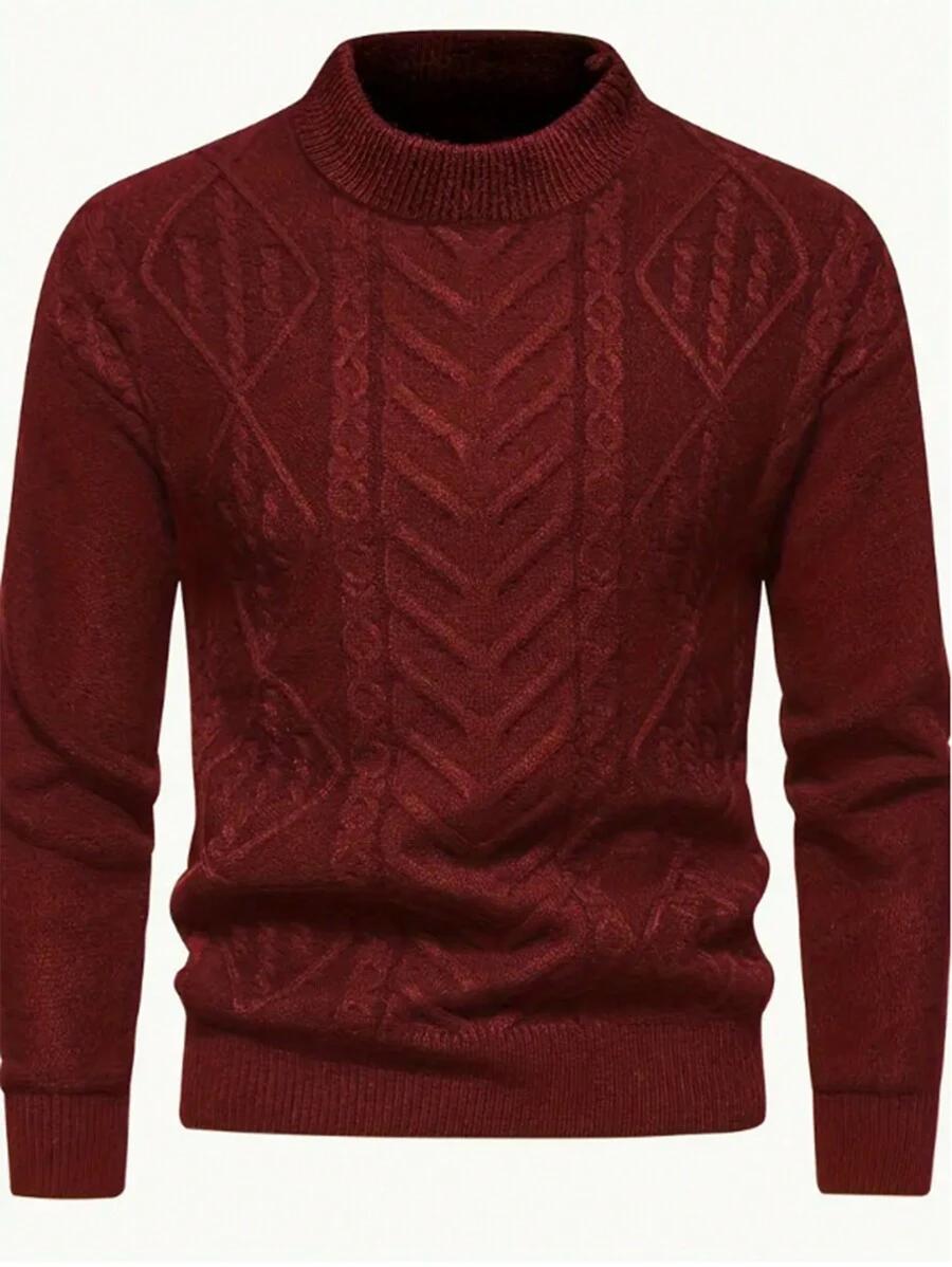 CZERWONY SWETER PÓŁGOLF