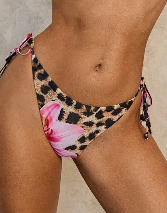 dół od bikini ANIMAL PRINT KWIATY