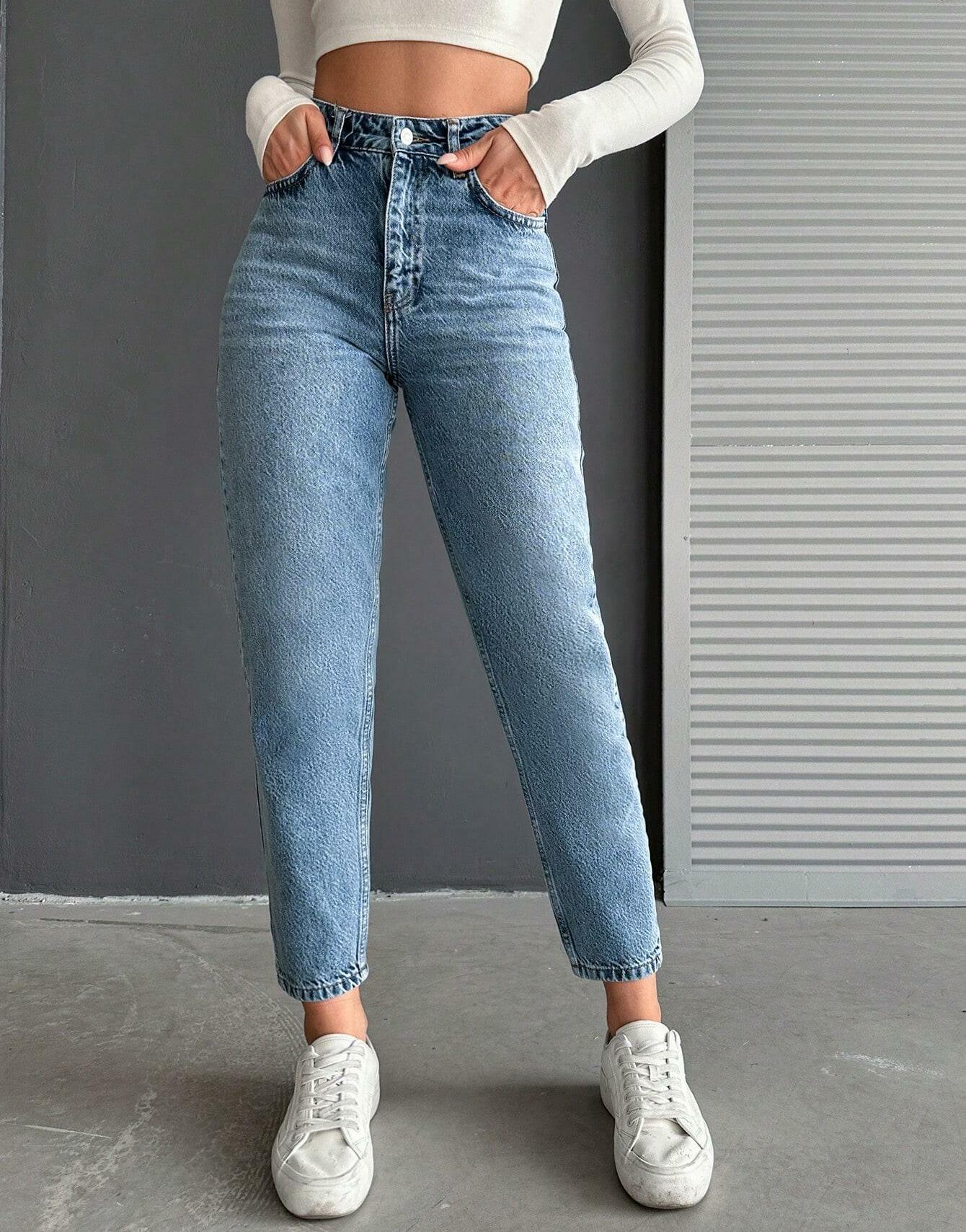 SPODNIE JEANS WYSOKI STAN