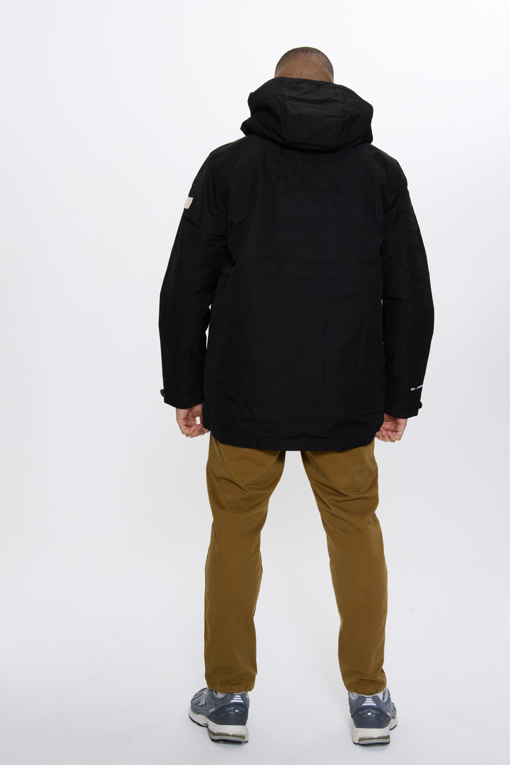 CZARNA KURTKA parka z kapturem 2500020-19010