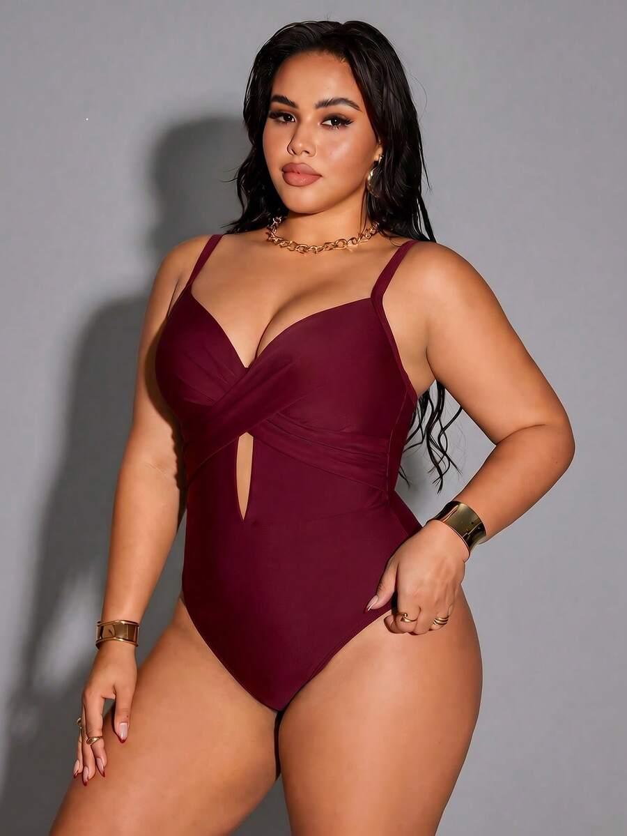 BORDOWY JEDNOCZĘŚCIOWY STRÓJ KĄPIELOWY