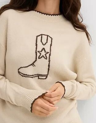 SWETER DAMSKI REGULAR OKRĄGŁY DEKOLT 