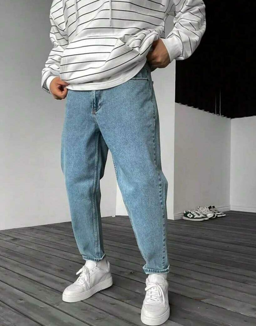 SPODNIE JEANS KIESZENIE ZAMEK