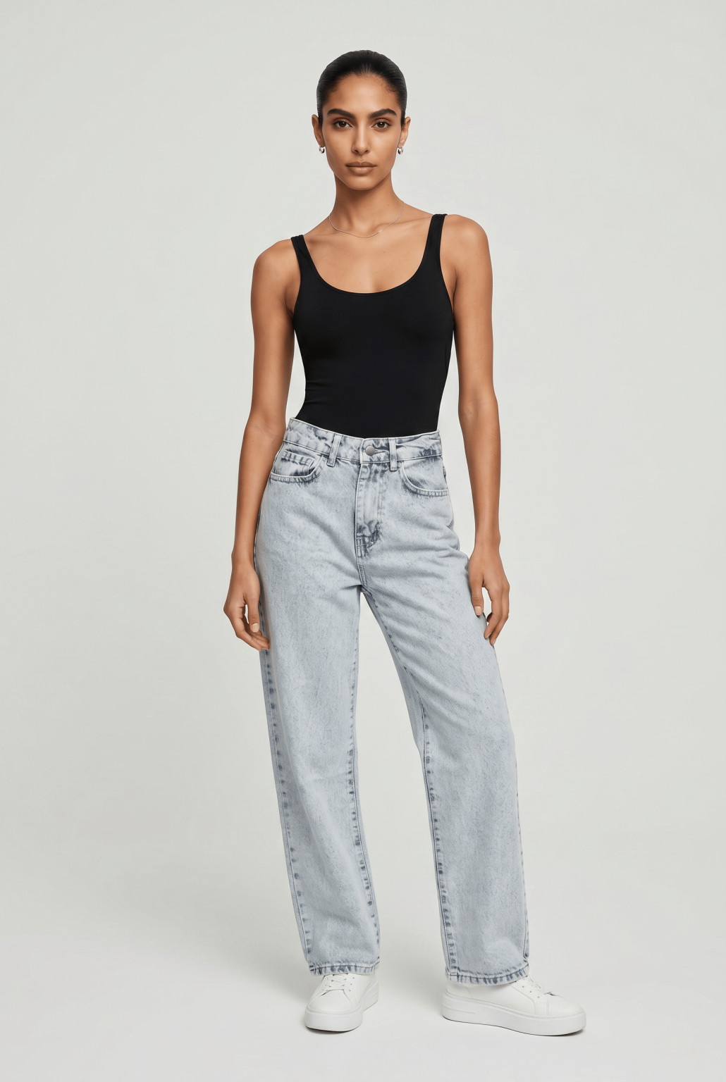 PROSTE SPODNIE JEANS