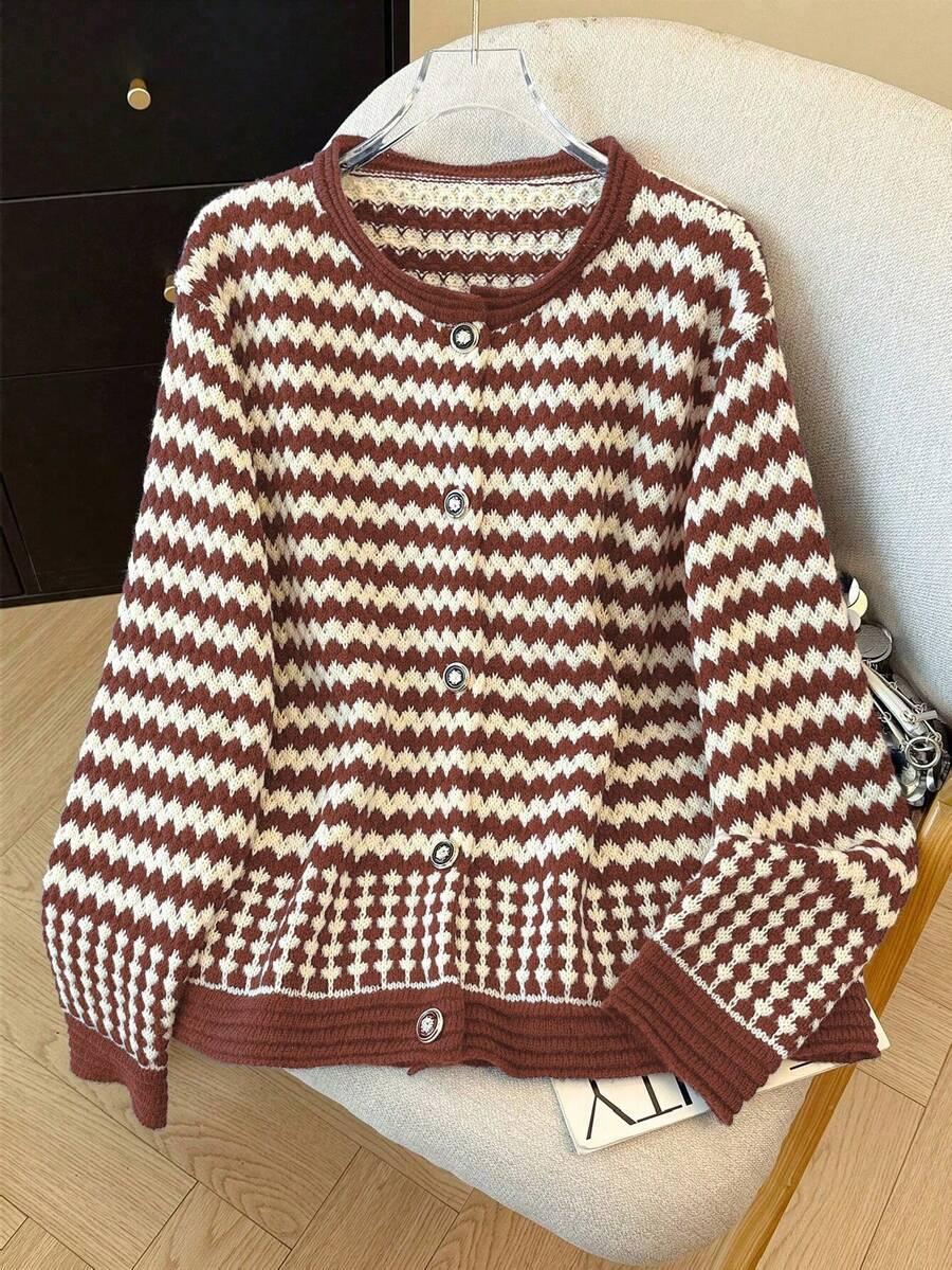 kolorowy sweter print