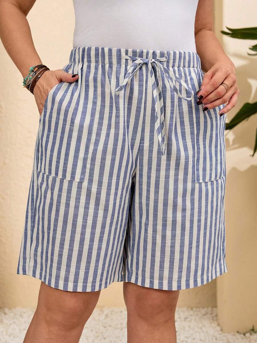 SPODENKI W PASKI CASUAL
