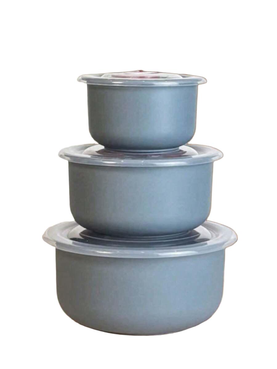 POJEMNIKI NA ŻYWNOŚĆ Z POKRYWKĄ 3-PACK