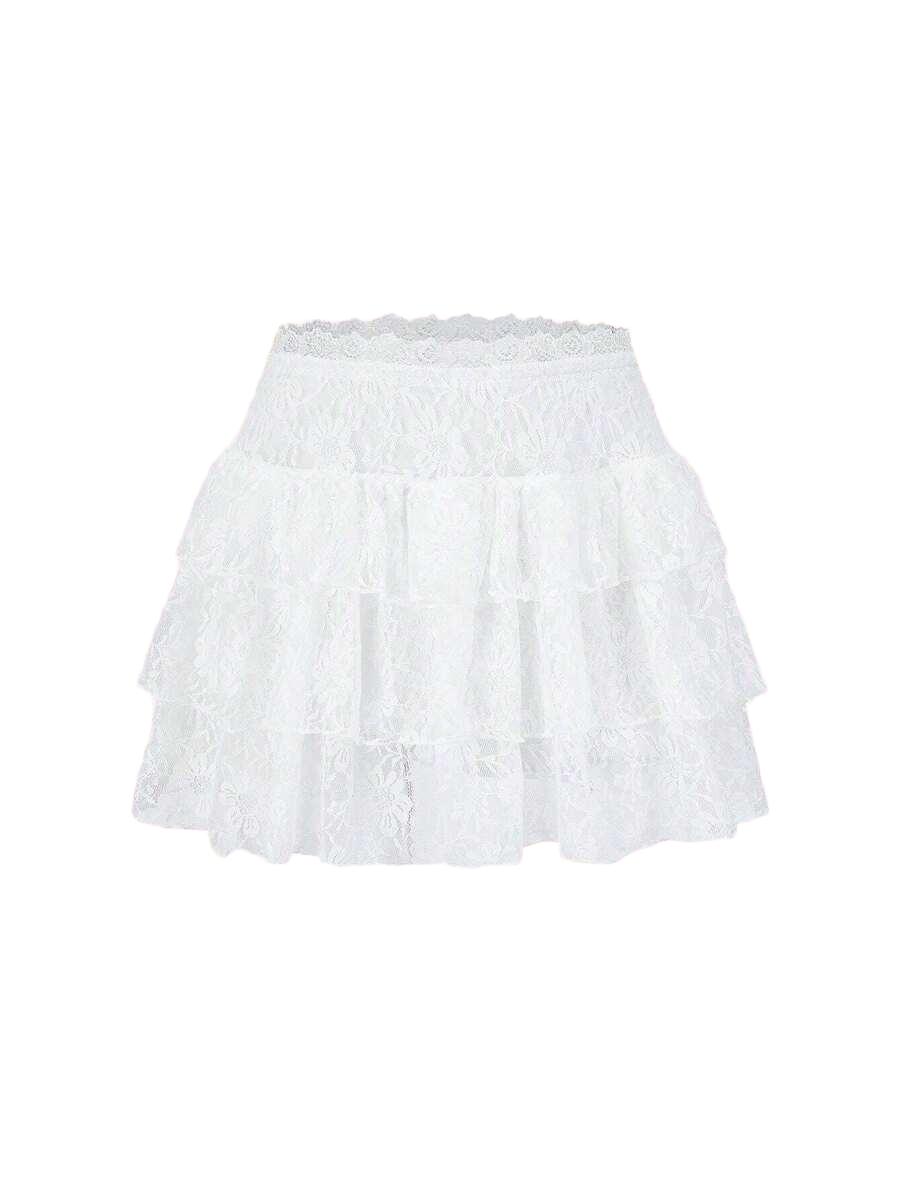 SPÓDNICA MINI KORONKOWA