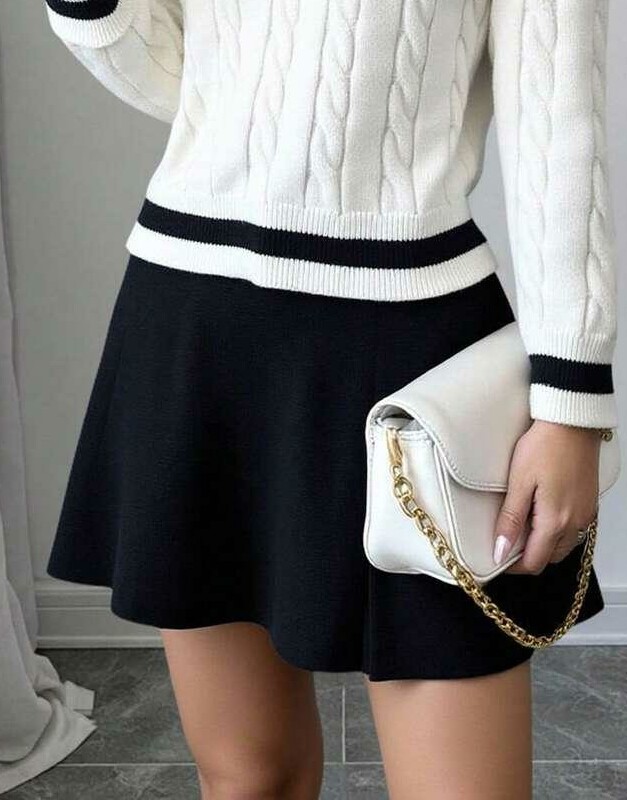 SPÓDNICA ROZKLOSZOWANA MINI