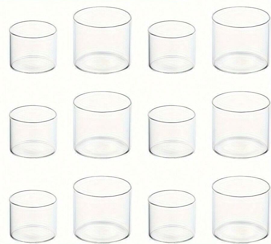 SZKLANE ŚWIECZNIKI 12-PACK