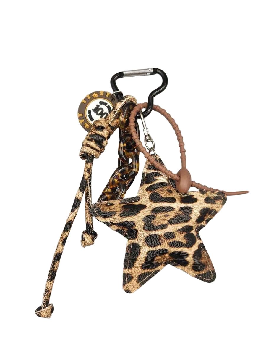 brelok gwiazda animal print