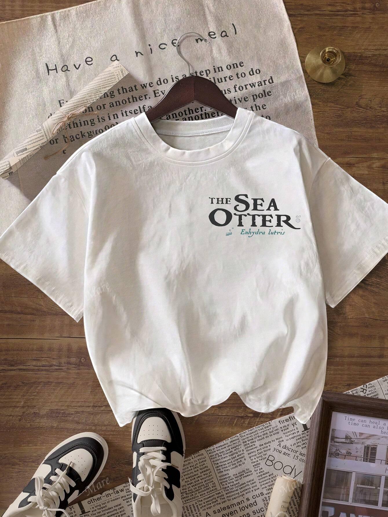BIAŁY T-SHIRT PRINT 