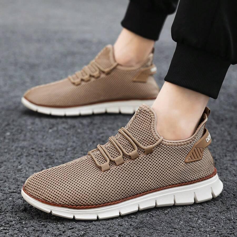 brązowe buty sportowe