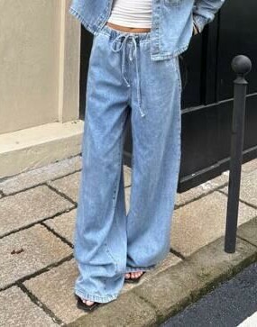 NIEBIESKIE SPODNIE JEANS