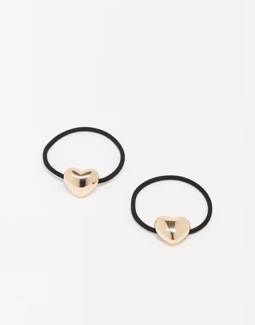 gumka do włosów serce 2-pack
